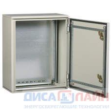 Шкаф металлический с монтажной панелью 500x400x220мм У1 IP65